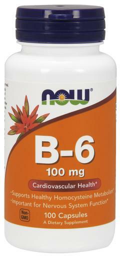 Vitamin B6 supports cardiovascular health, healthy homocysteine metabolism and is important for nervous function.*