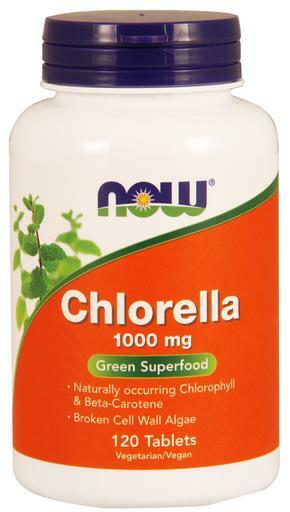NOW Chlorella Green Superfood is naturally occurring Chlorophyll and beta-carotene.