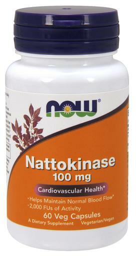 Nattokinase is an enzyme isolated from Natto, a traditional Japanese fermented soy food. Natto has been consumed safely for thousands of years for its numerous health benefits. More recently, both clinical and non-clinical studies have demonstrated that Nattokinase supports heart health and promotes healthy circulation. Each serving of NOW® Nattokinase provides 2000 FU (Fibrinolytic Units) to help keep already healthy levels of blood clotting factors within a normal range.*