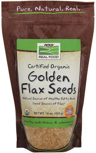 NOW Real Food® Organic Golden Flax Seeds have a mild, nutty flavor similar to wheat germ, and they’re often added to cereals, pancakes, muffins, breads, meatloaf, meatballs, and even yogurt. Golden Flax is typically lighter in color and more flavorful than dark flax. Flax is a natural plant source of healthy fatty acids and a good source of fiber.
