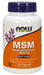 MSM (Methylsulfonylmethane) is a sulfur-bearing compound that is naturally present in very small amounts in fruits, vegetables, grains, animal products, and some algae. Sulfur compounds are found in all body cells and are indispensable for life.* MSM, in its role in the body's sulfur cycle, helps to create the chemical links needed to form and maintain numerous different types of structural tissues of the human body, including connective tissues, such as articular cartilage and skin.*