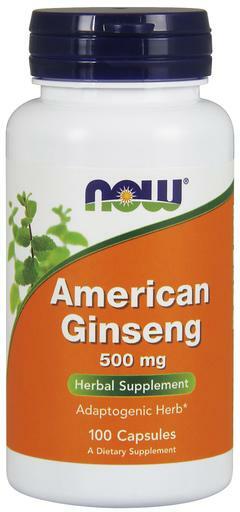 NOW American Ginseng 500mg herbal supplement is an adaptogenic herb.