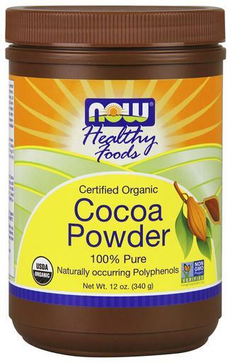 NOW Foods Certified Organic Cocoa Powder can be used in a variety of recipes to satisfy your sweet tooth.