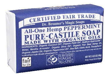 Dr. Bronner's - Peppermint Organic Castile Bar Soap - 5 oz.