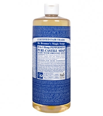 Dr. Bronner's - Peppermint Organic Castile Liquid Soap - 32 oz.