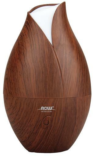 NOW Solutions Ultrasonic Faux Wooden Oil Diffuser is a 2-in1 mini air humidifier which can also be used for aromatherapy.