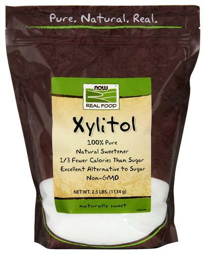 NOW Real Food Xylitol is a pure, natural sweetener with a third fewer calories than sugar.
