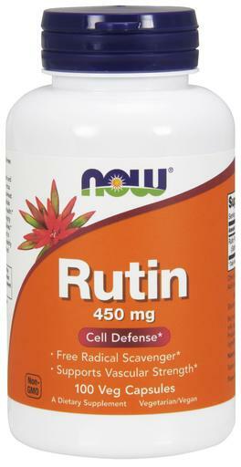 NOW Food's 450mg Rutin promotes cell defense, is a free radical
scavenger and supports vascular strength.