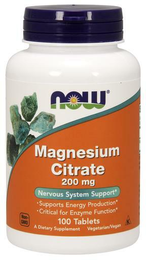 NOW Magnesium Citrate supports the nervous system and energy production, and is critical for enzyme function.