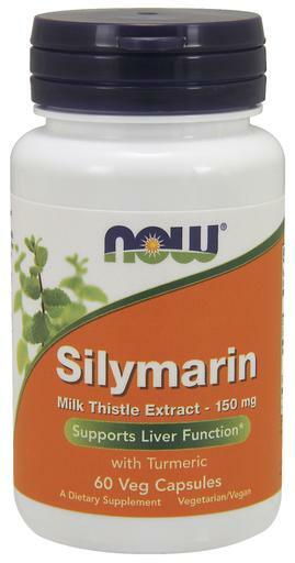 NOW Silymarin Milk Thistle Extract supports liver function* with turmeric.