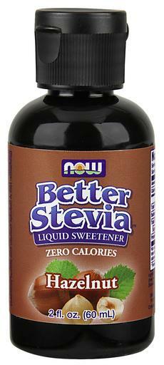 NOW Better Stevia Liquid Extract Hazelnut is perfect for sweetening coffee, tea, yogurt, oatmeal and more. Zero calorie, gluten-free and non-GMO.
