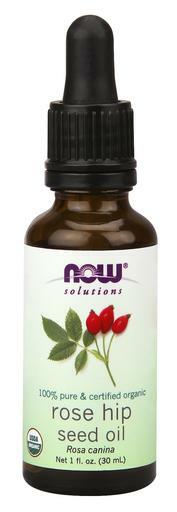 NOW Solutions Organic Rose Hip Seed (Rosa mosqueta) Oil for skin in need of a natural nourishing oil for cell renewal